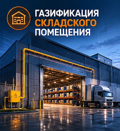 Газификация складского помещения
